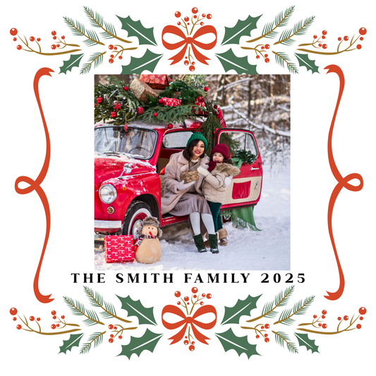 Christmas Card Custom Photo Magnet - Multiple Options