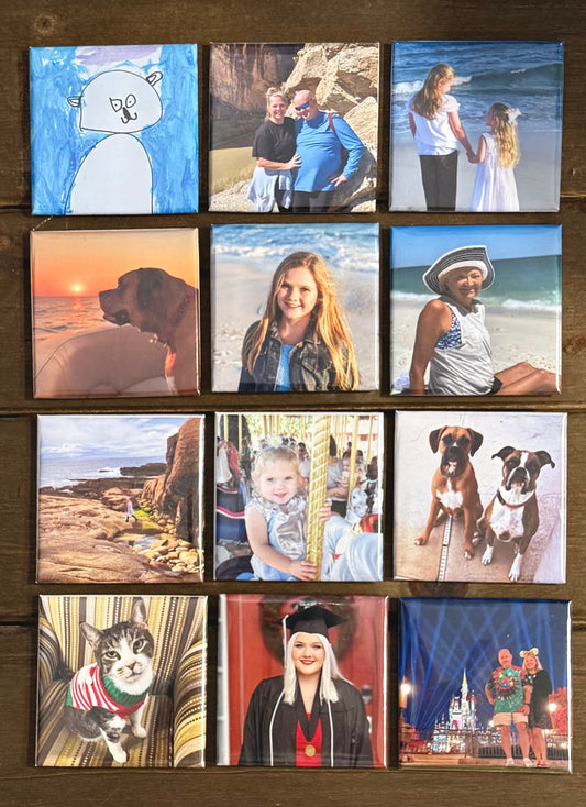 Custom 2"x 2" Photo Magnet - Set of 12