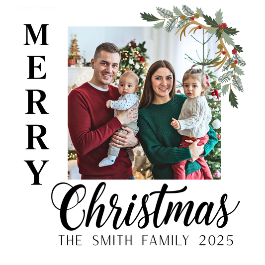 Christmas Card Custom Photo Magnet - Multiple Options