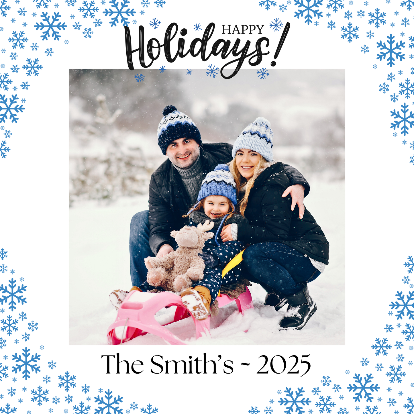 Christmas Card Custom Photo Magnet - Multiple Options