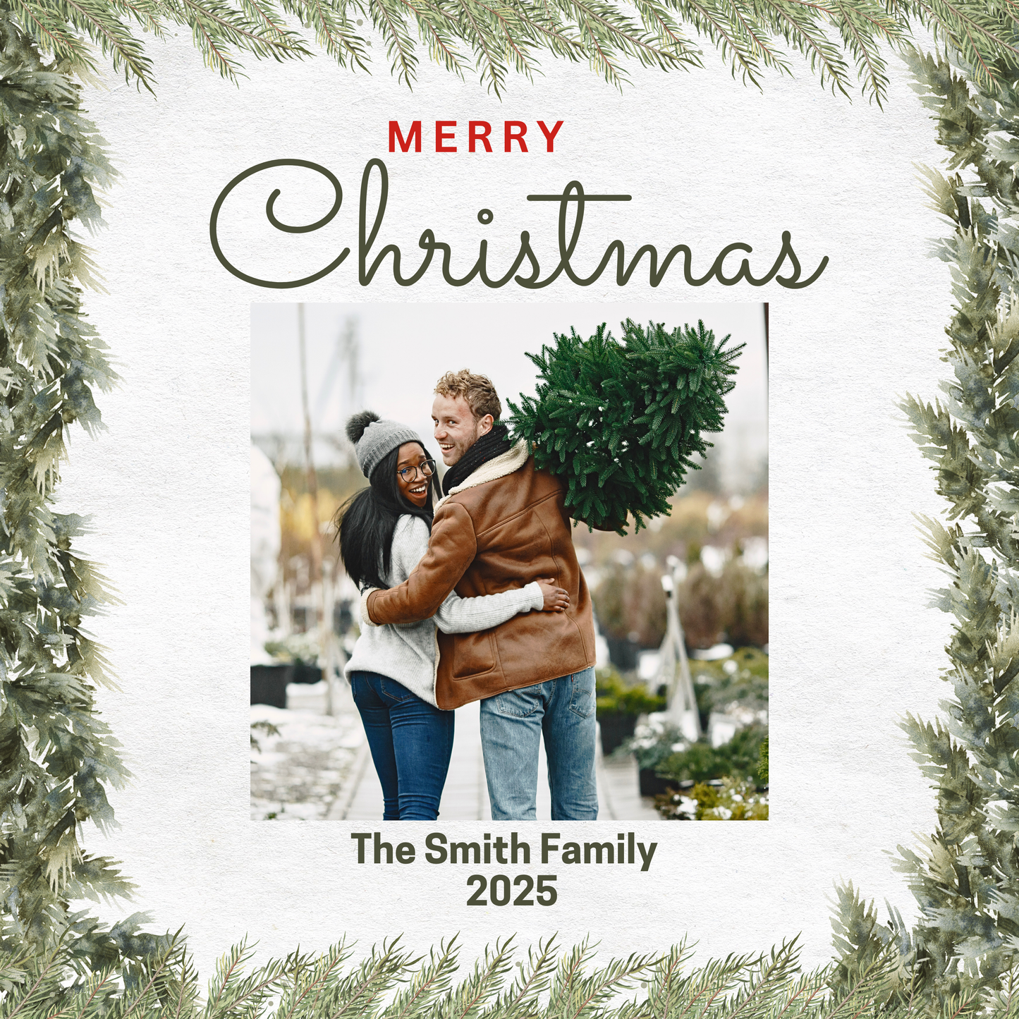 Christmas Card Custom Photo Magnet - Multiple Options