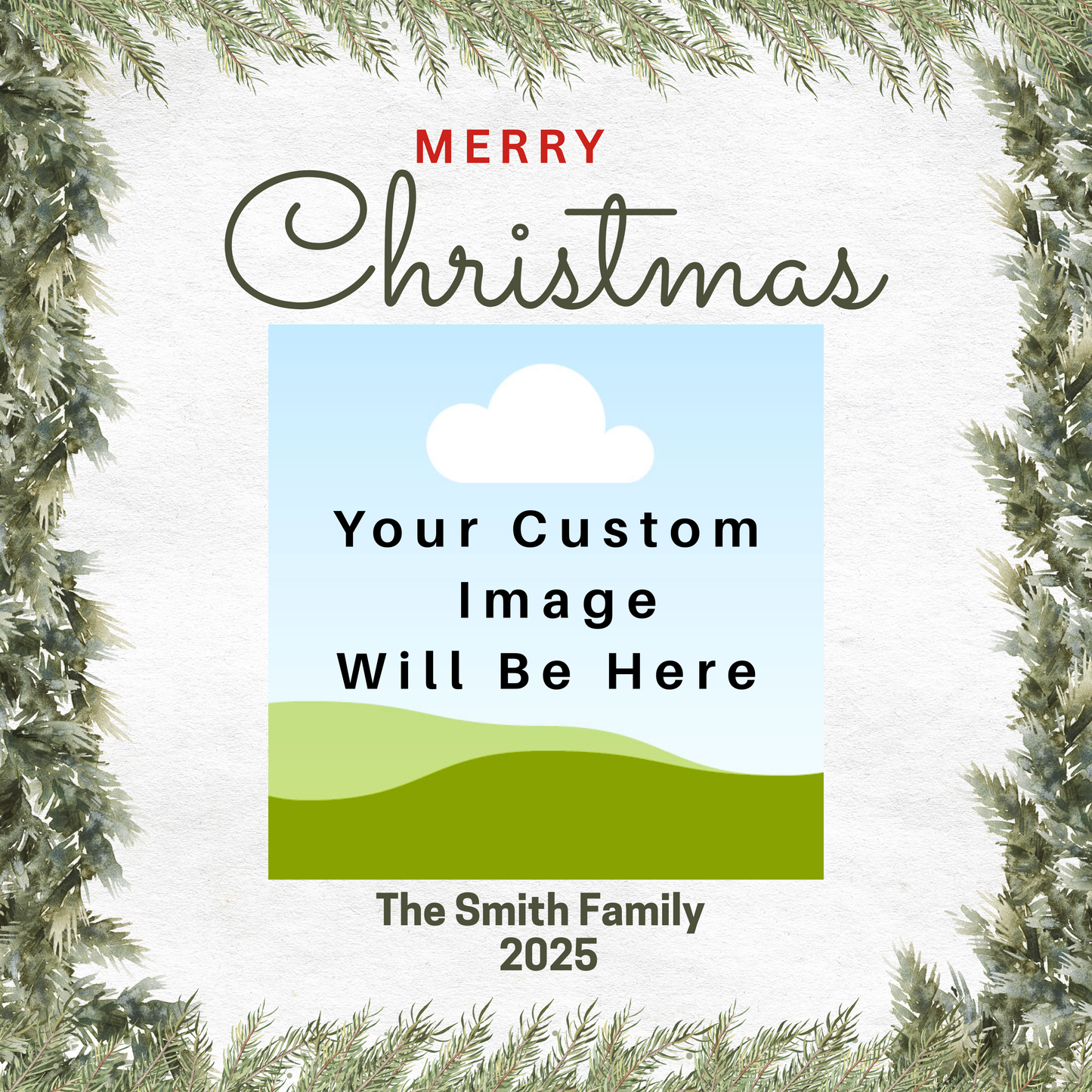 Christmas Card Custom Photo Magnet - Multiple Options