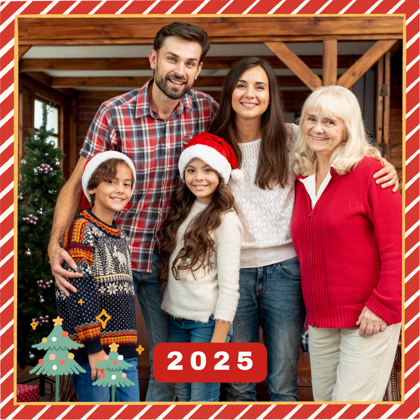 Christmas Card Custom Photo Magnet - Multiple Options